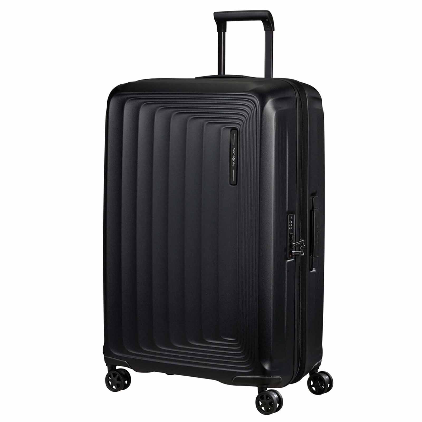 Samsonite-Nuon-75cm-Suitcase-Matt-Graphite-Front-Angle