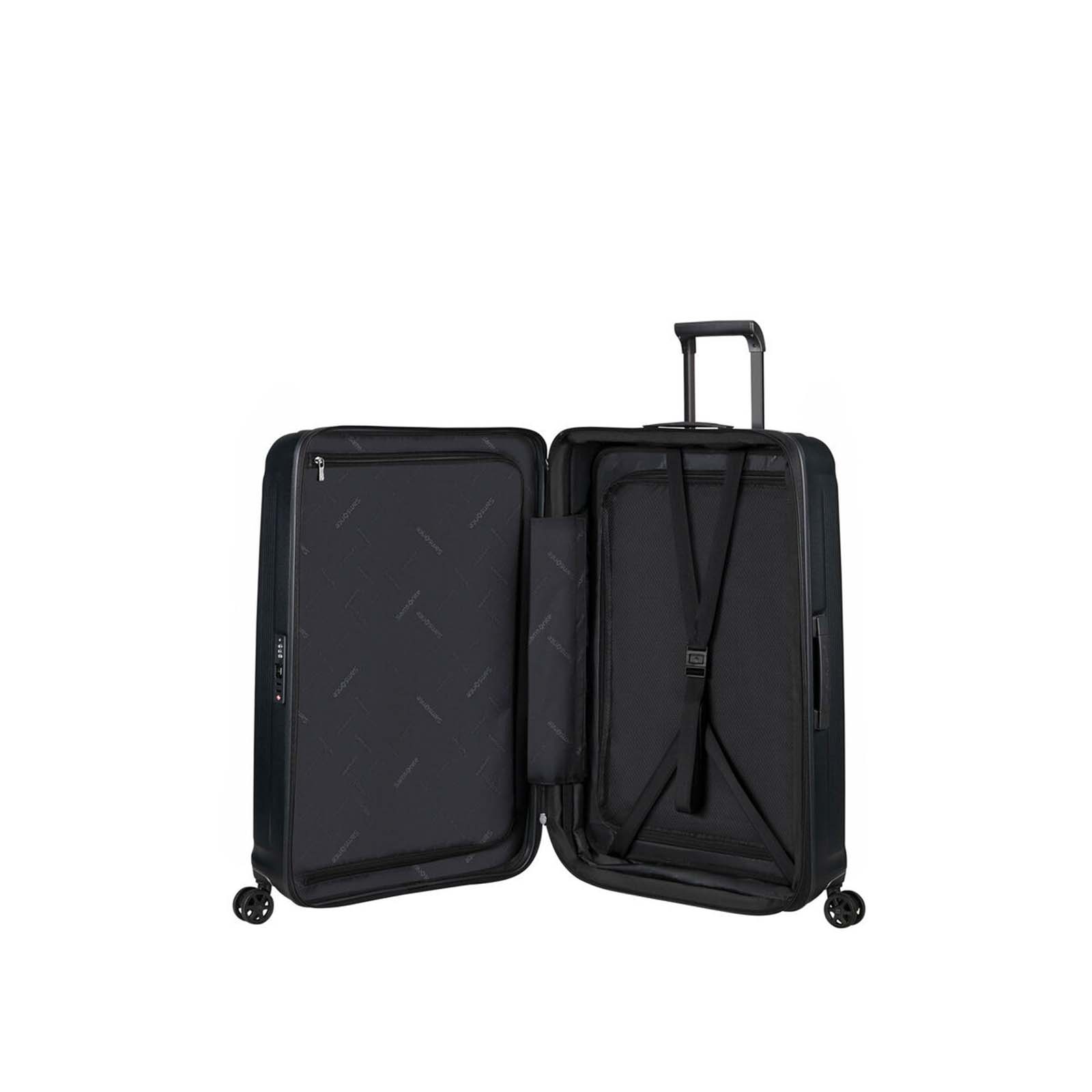 Samsonite-Nuon-75cm-Suitcase-Matt-Graphite-Open