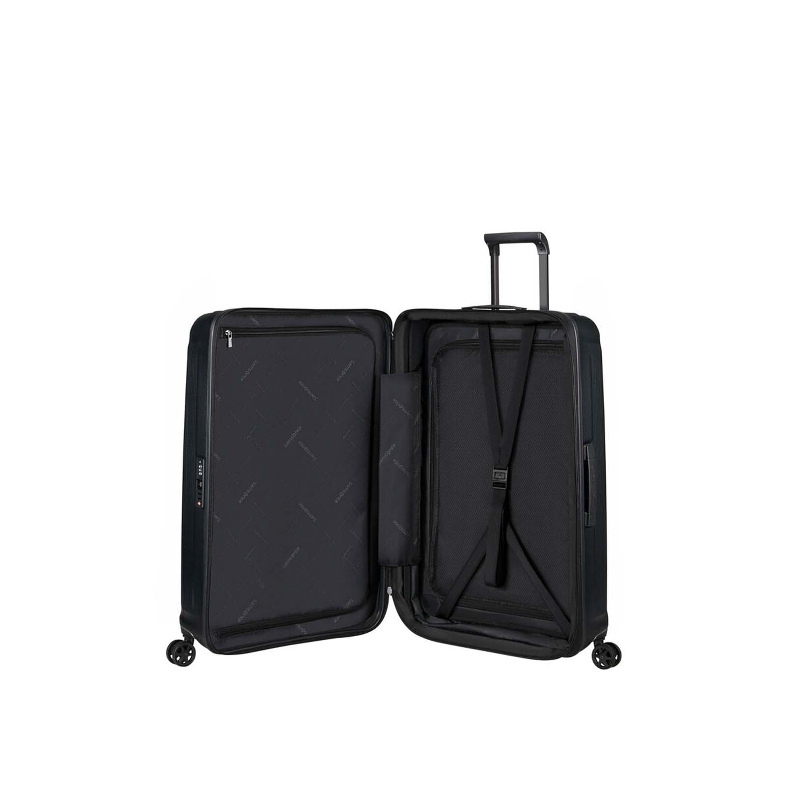 Samsonite-Nuon-81cm-Suitcase-Matt-Graphite-Open