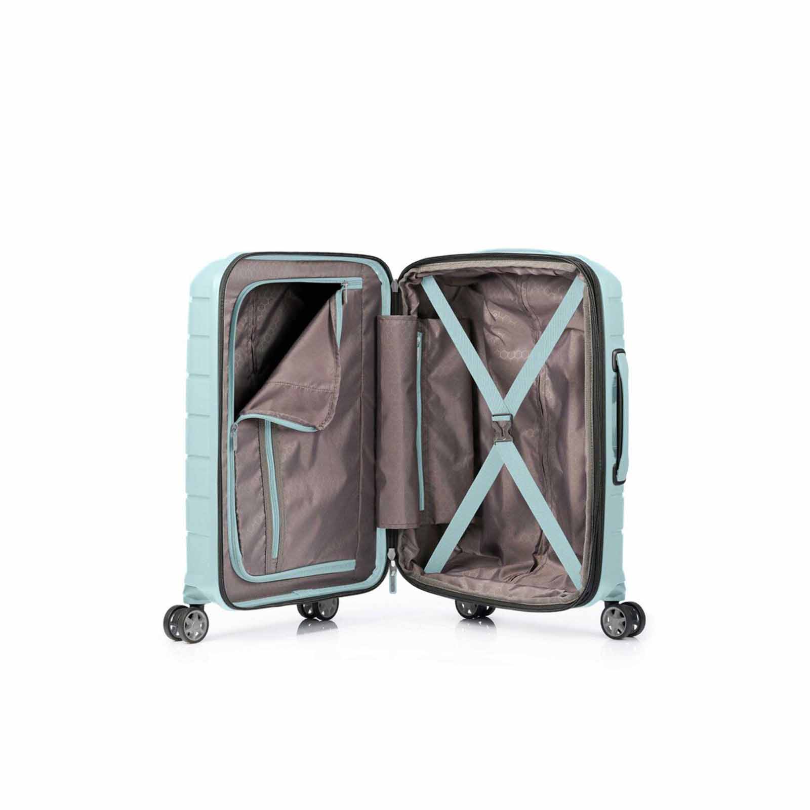 Samsonite-Oc2lite-55cm-Carry-On-Suitcase-Lagoon-Blue-Open