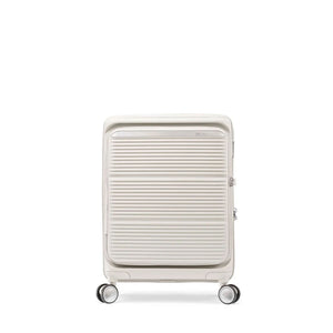 Samsonite-Paralux-55cm-Carry-On-Suitcase-Stone-Grey-Front