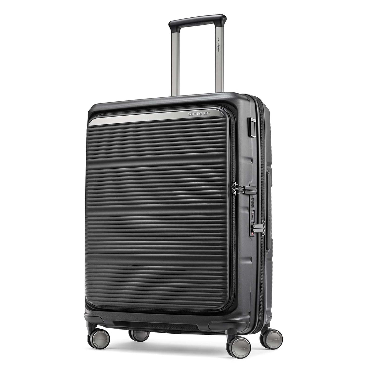 Samsonite-Paralux-67m-Suitcase-Black-Angle