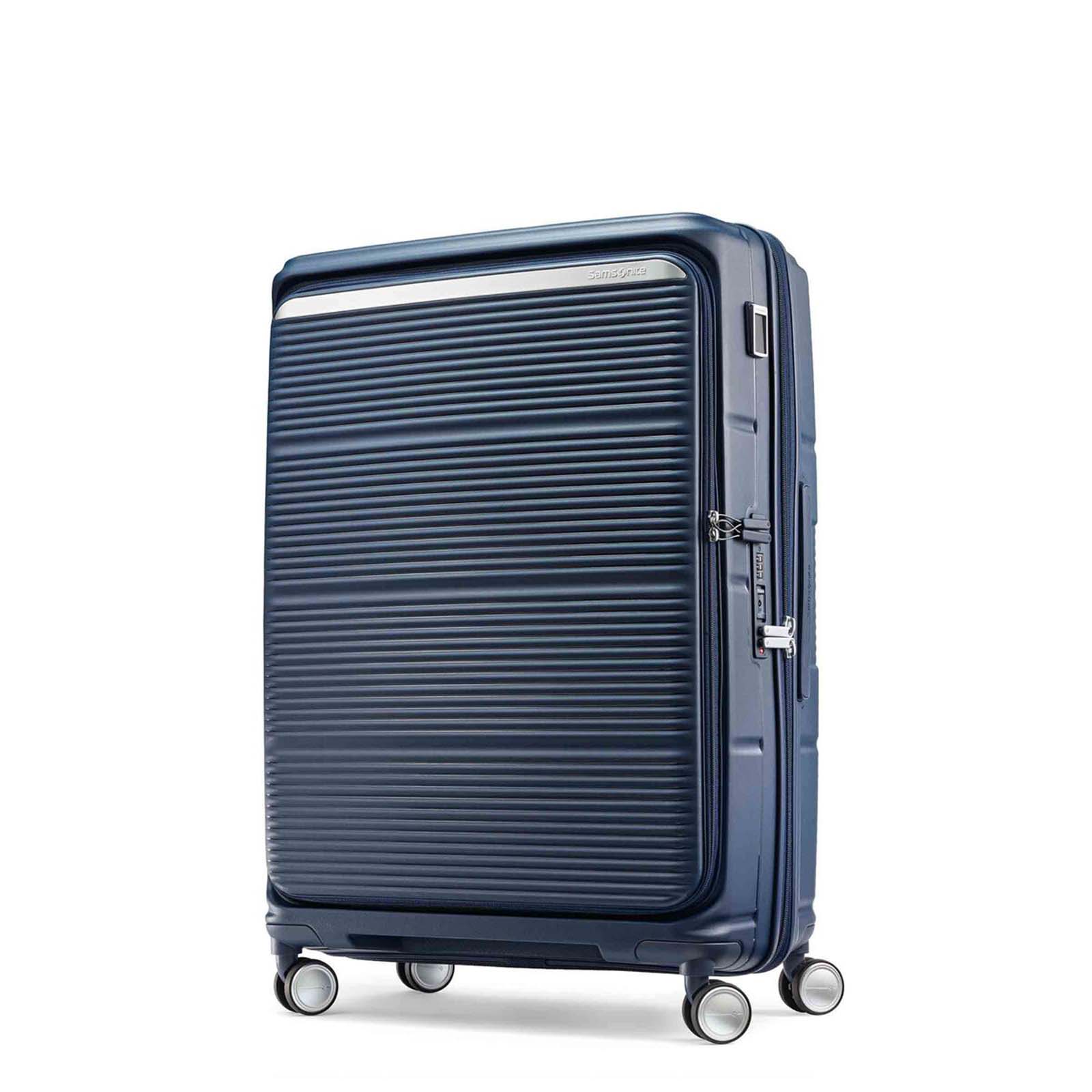 Samsonite-Paralux-75cm-Suitcase-Midnight-Navy-Angle