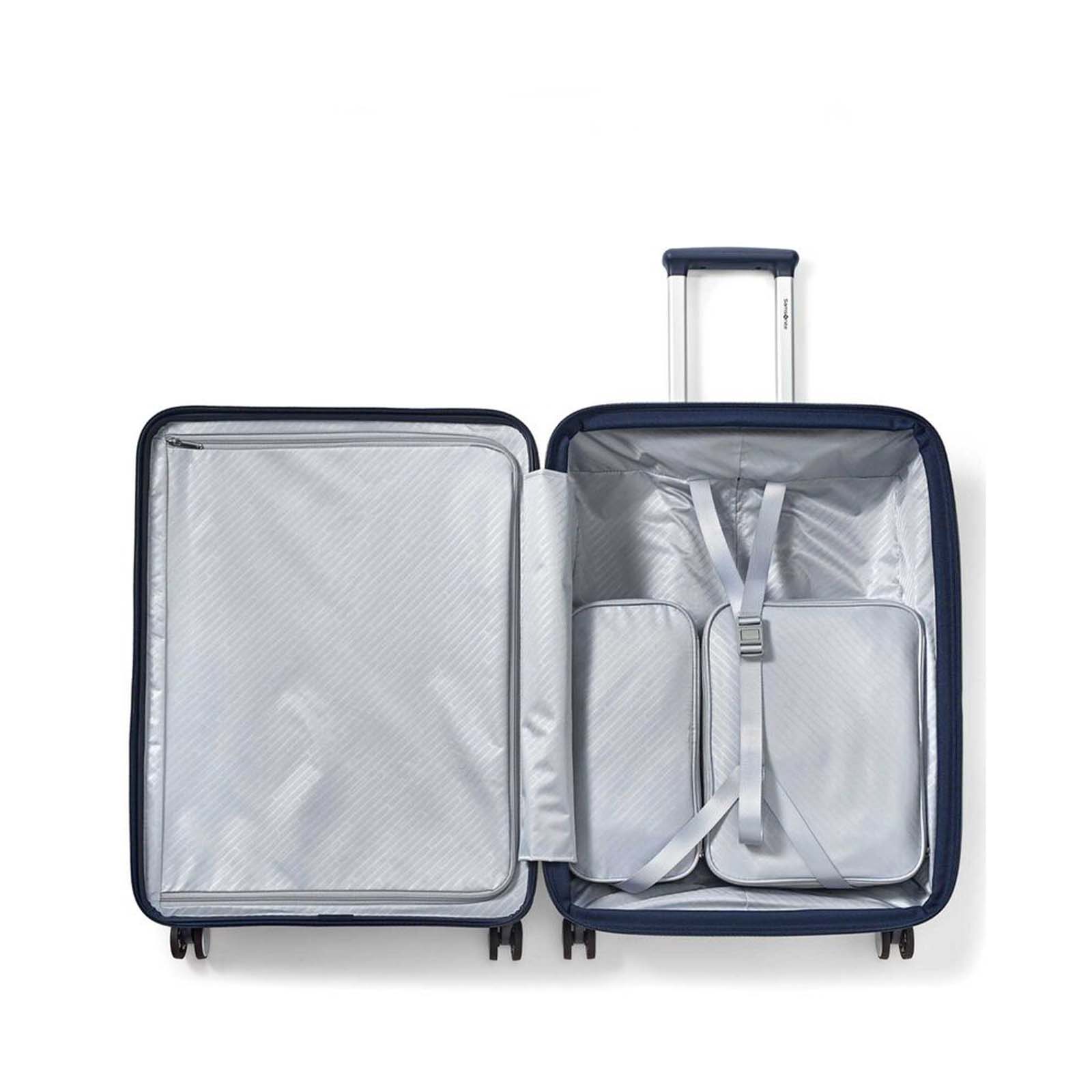 Samsonite-Paralux-75cm-Suitcase-Midnight-Navy-Open