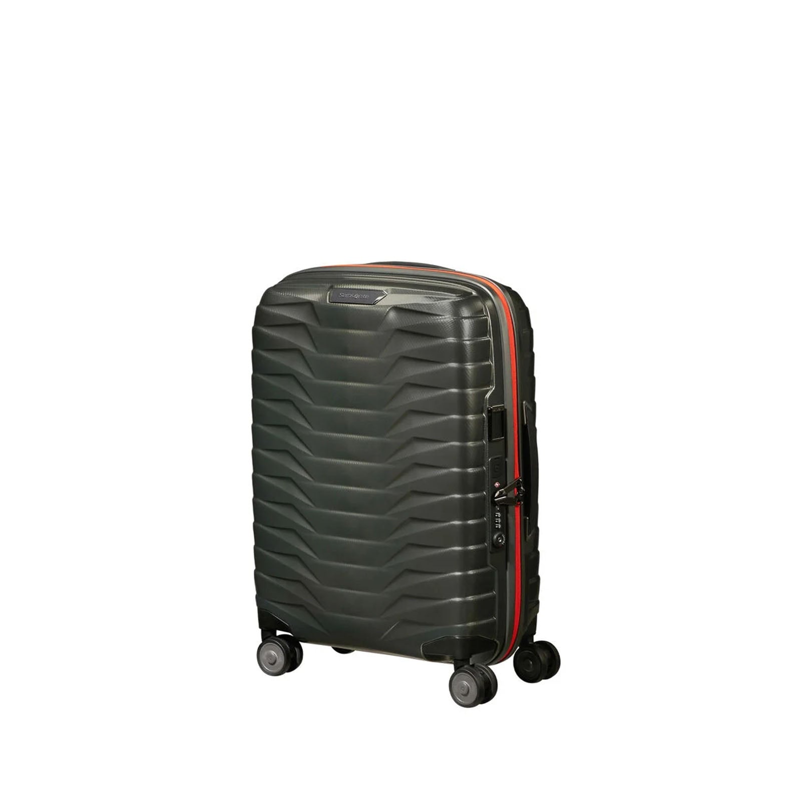 Samsonite-Proxis-55cm-Suitcase-Green-Orange-Angle
