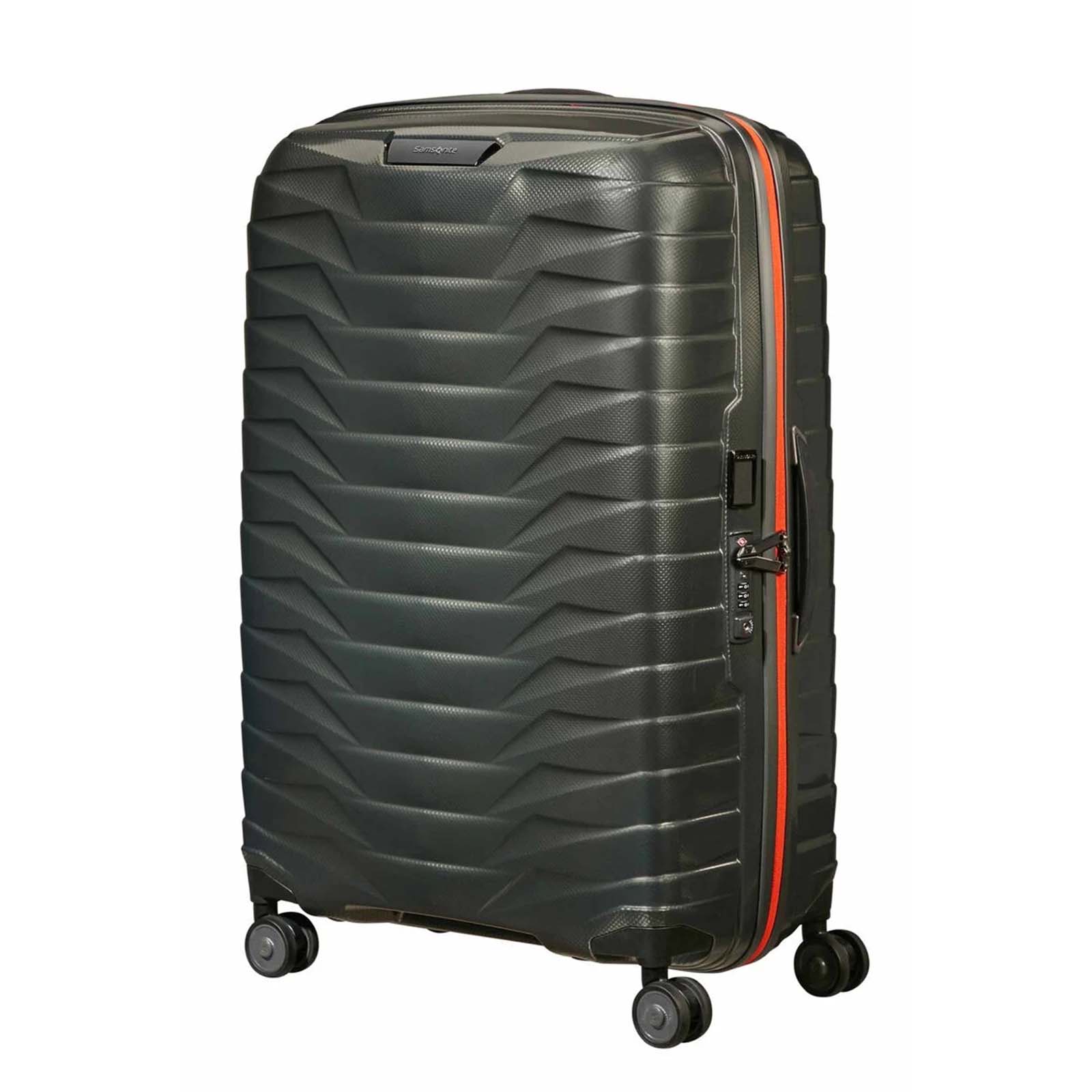 Samsonite-Proxis-81cm-Suitcase-Green-Orange-Angle