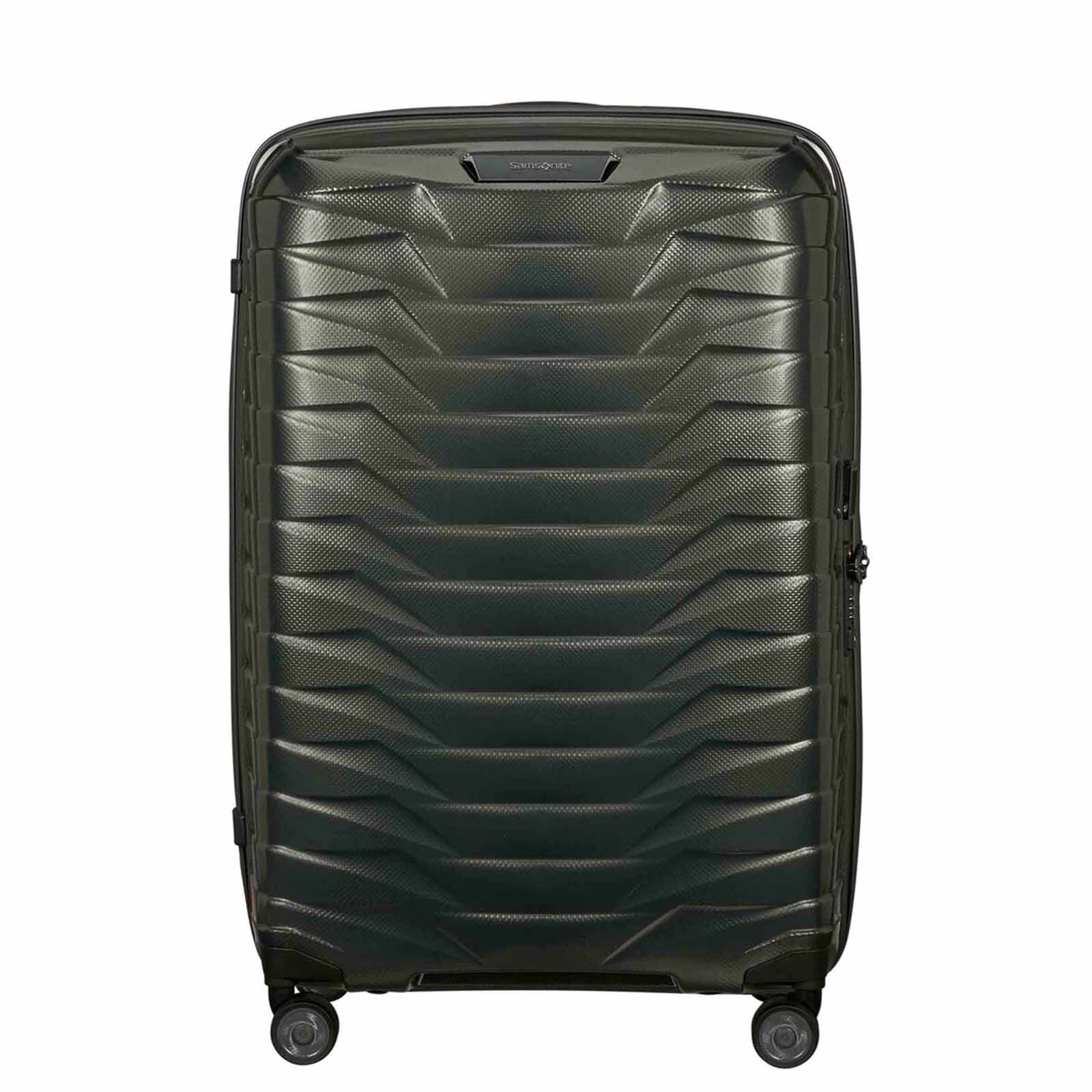 Samsonite-Proxis-81cm-Suitcase-Green-Orange-Front