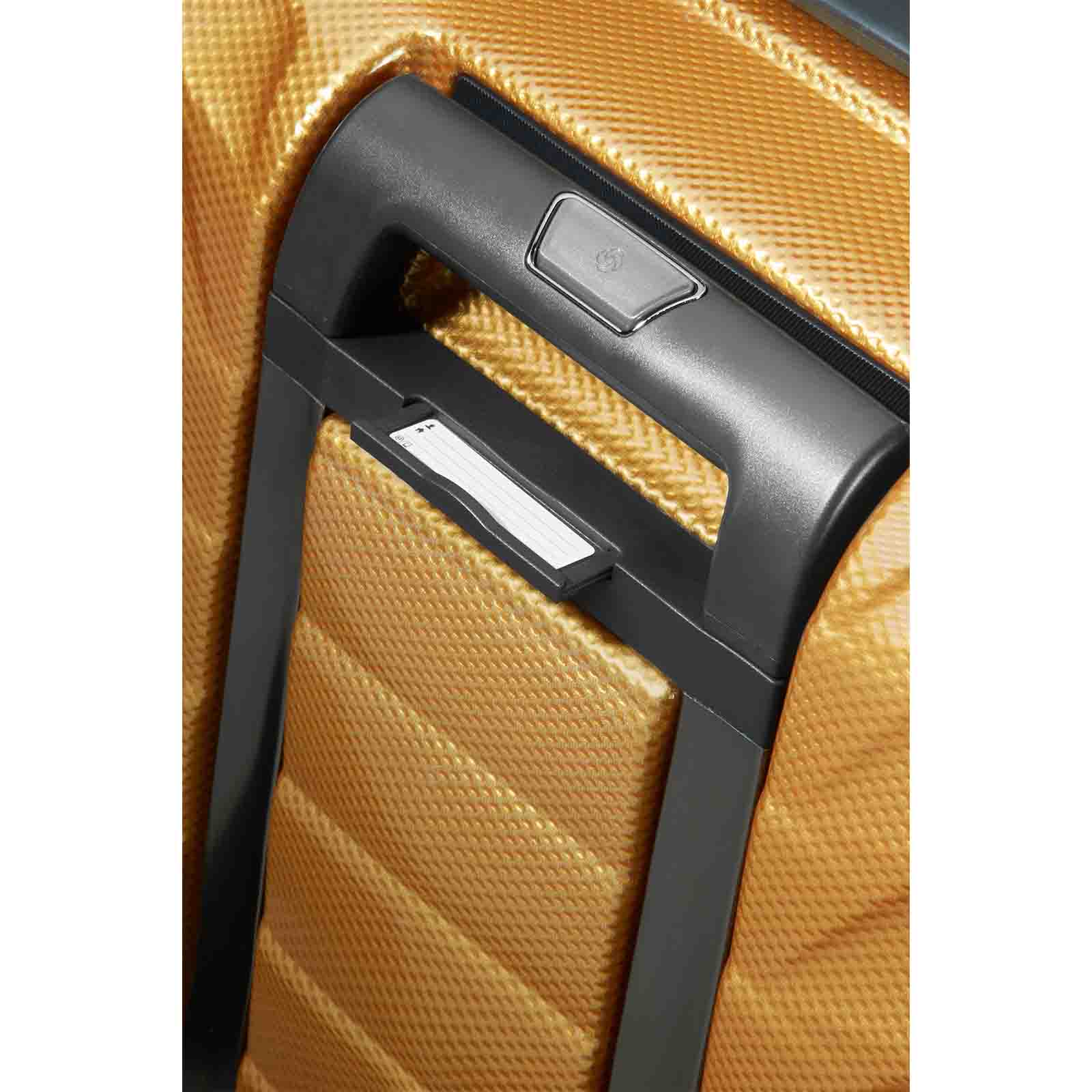 Samsonite-Proxis-81cm-Suitcase-Honey-Gold-Trolley