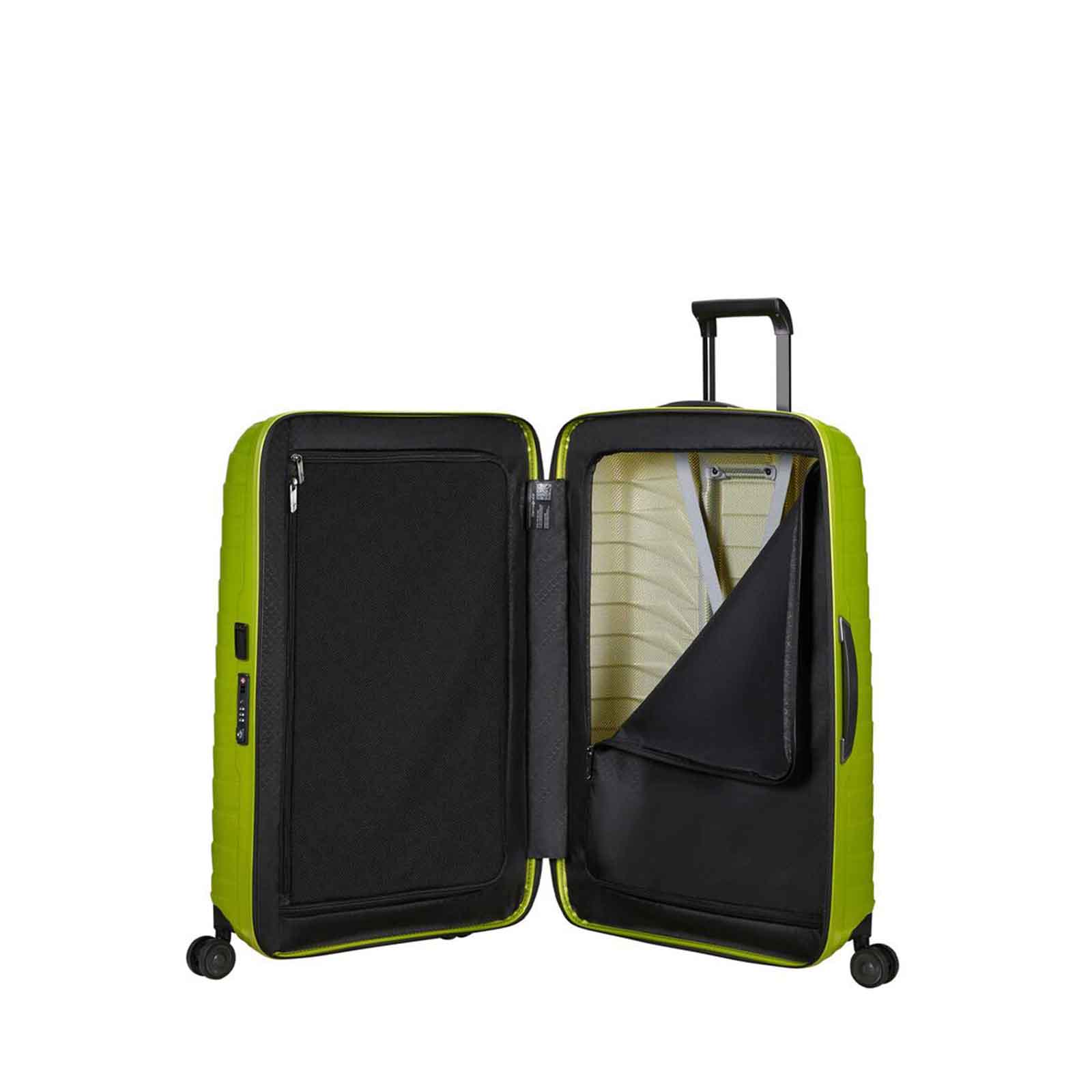 Samsonite-Proxis-81cm-Suitcase-Lime-Open