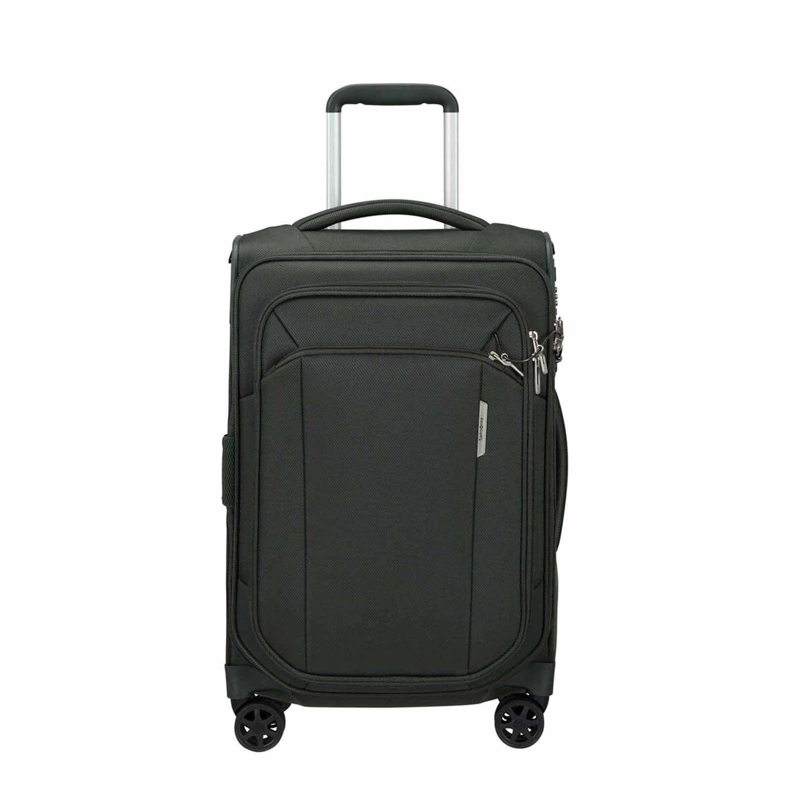 Samsonite-Respark-55cm-Carry-On-Suitcase-Forest-Green-Front