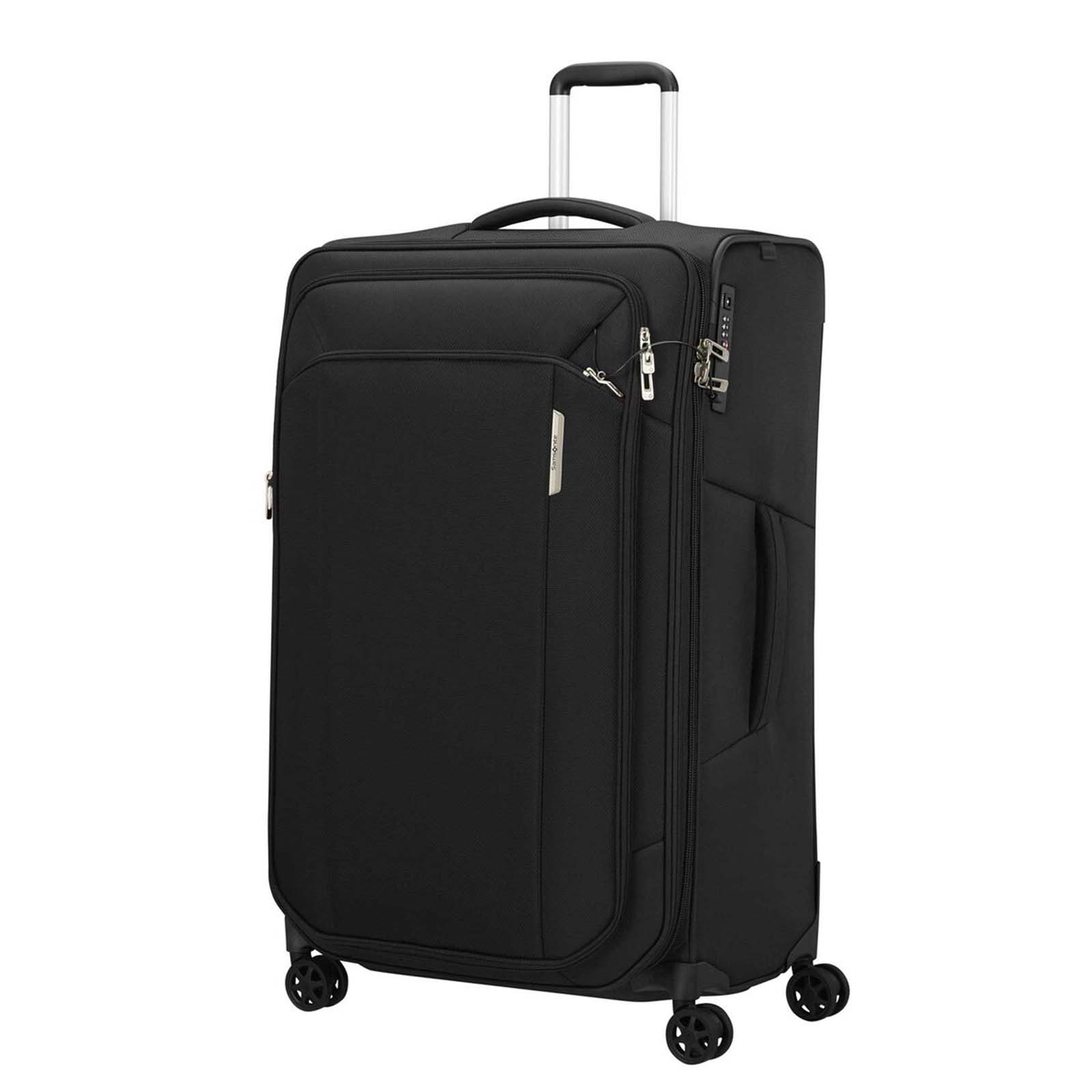 Samsonite-Respark-78cm-Suitcase-Ozone-Black-Front-Angle