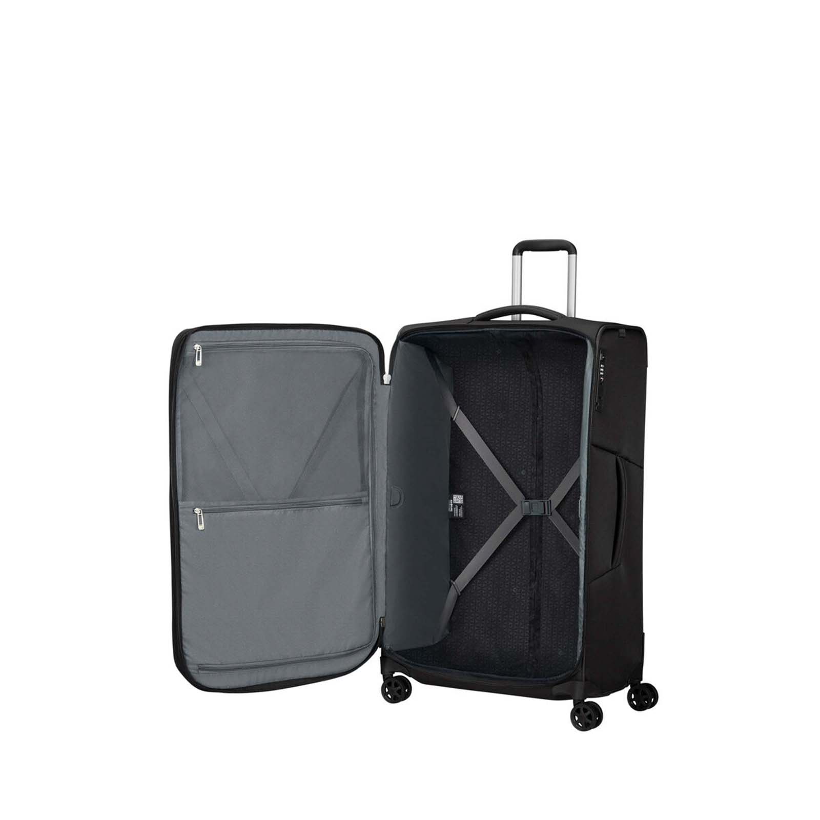 Samsonite-Respark-78cm-Suitcase-Ozone-Black-Open