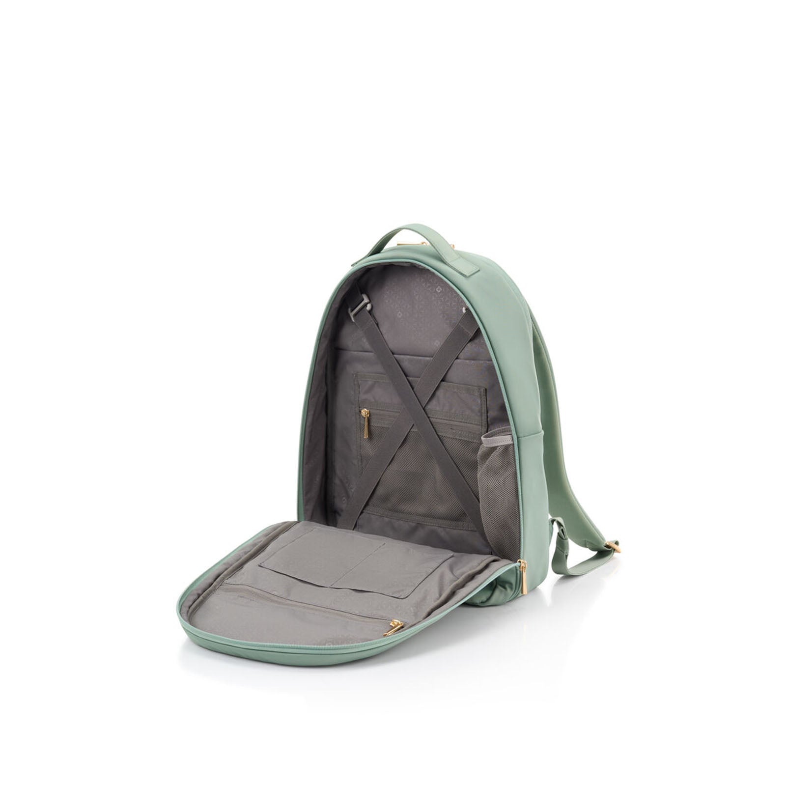 Samsonite-Valerie-14-Inch-Backpack-Iceberg-Green-Open