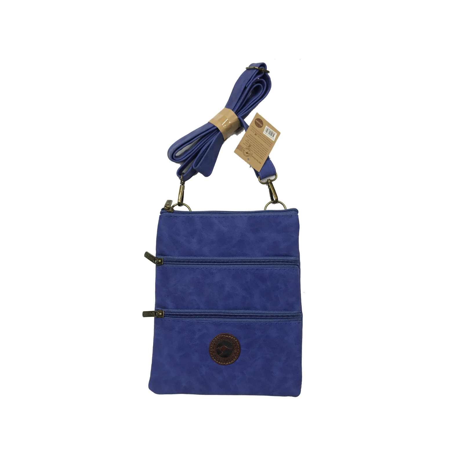 Shoulder-Bag-Large-Two-Zips-Kangaroo-Badge-BLU
