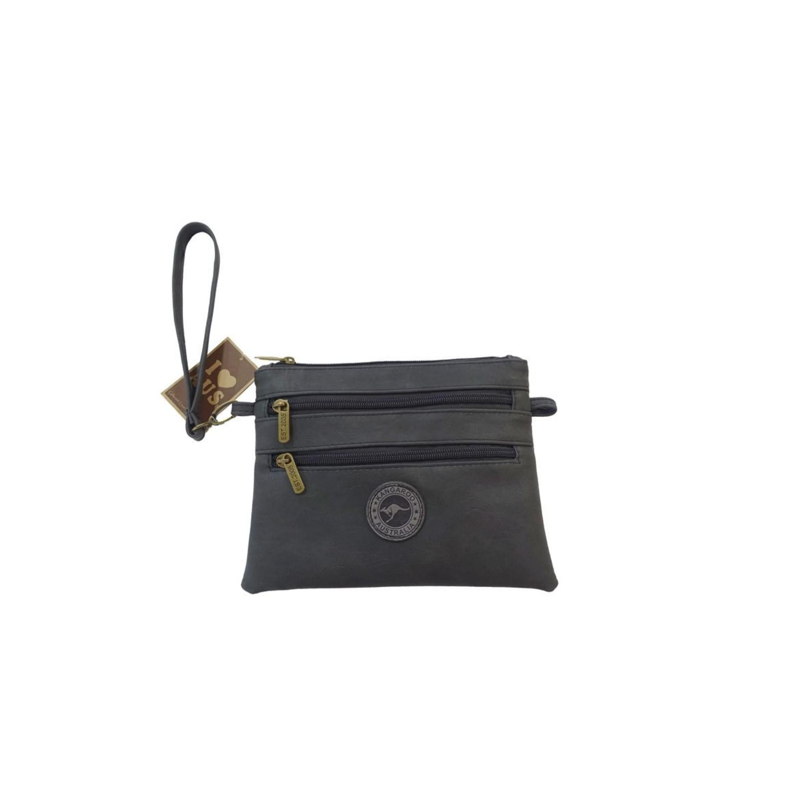 Shoulder-Bag-Two-Zips-Kangaroo-Badge-BLK