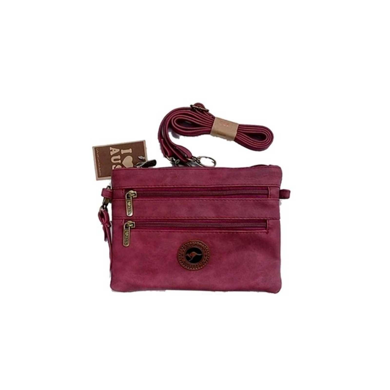 Shoulder-Bag-Two-Zips-Kangaroo-Badge-PNK