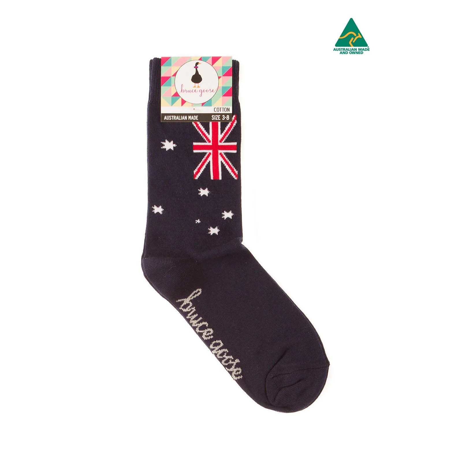 Socks-Australian-Flag-Navy-3-8-Single