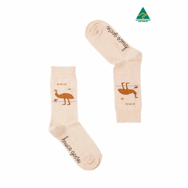 Socks-Emu-Oat-3-8-Pair
