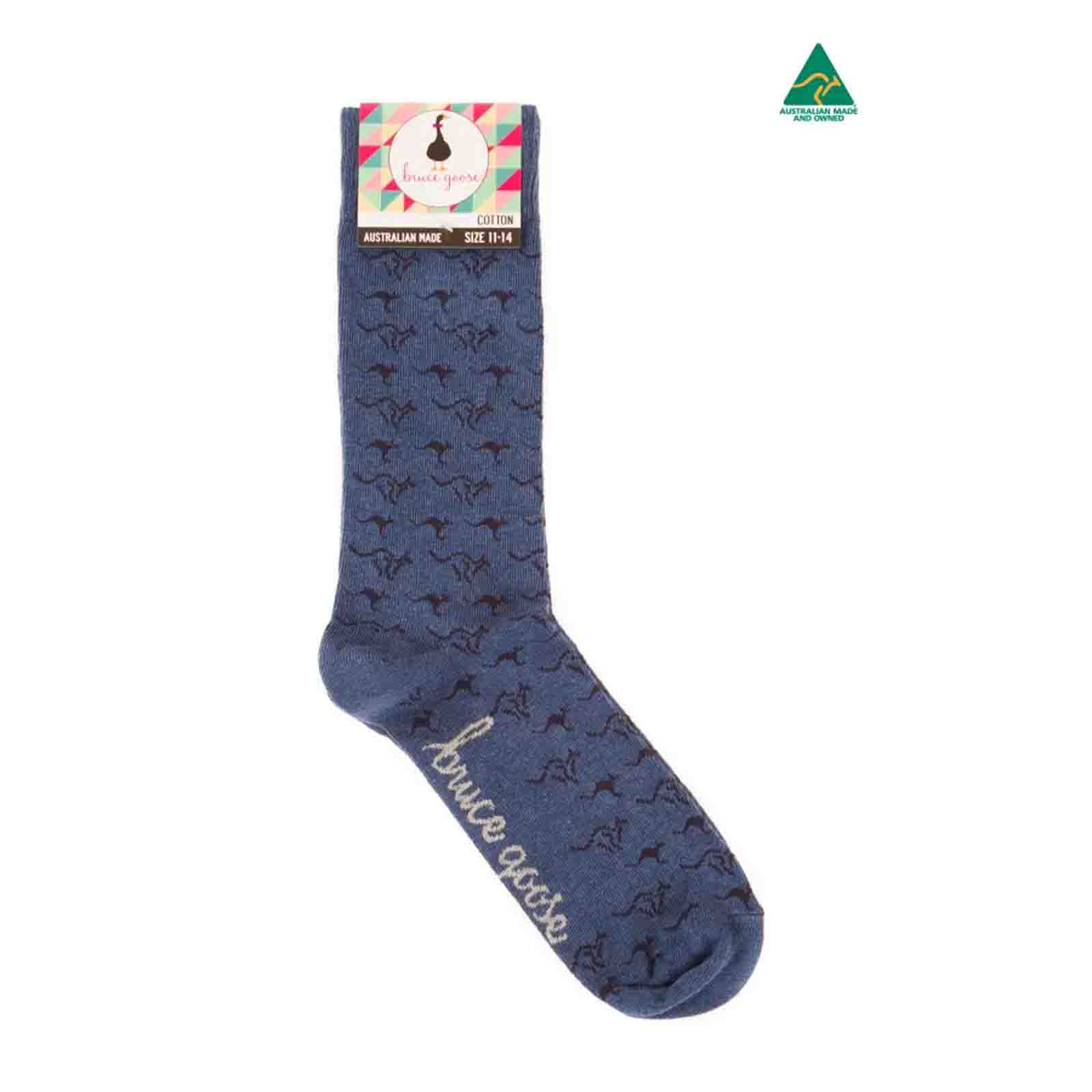 Socks-Kangaroo-Band-Denim-Marl-11-14-Single