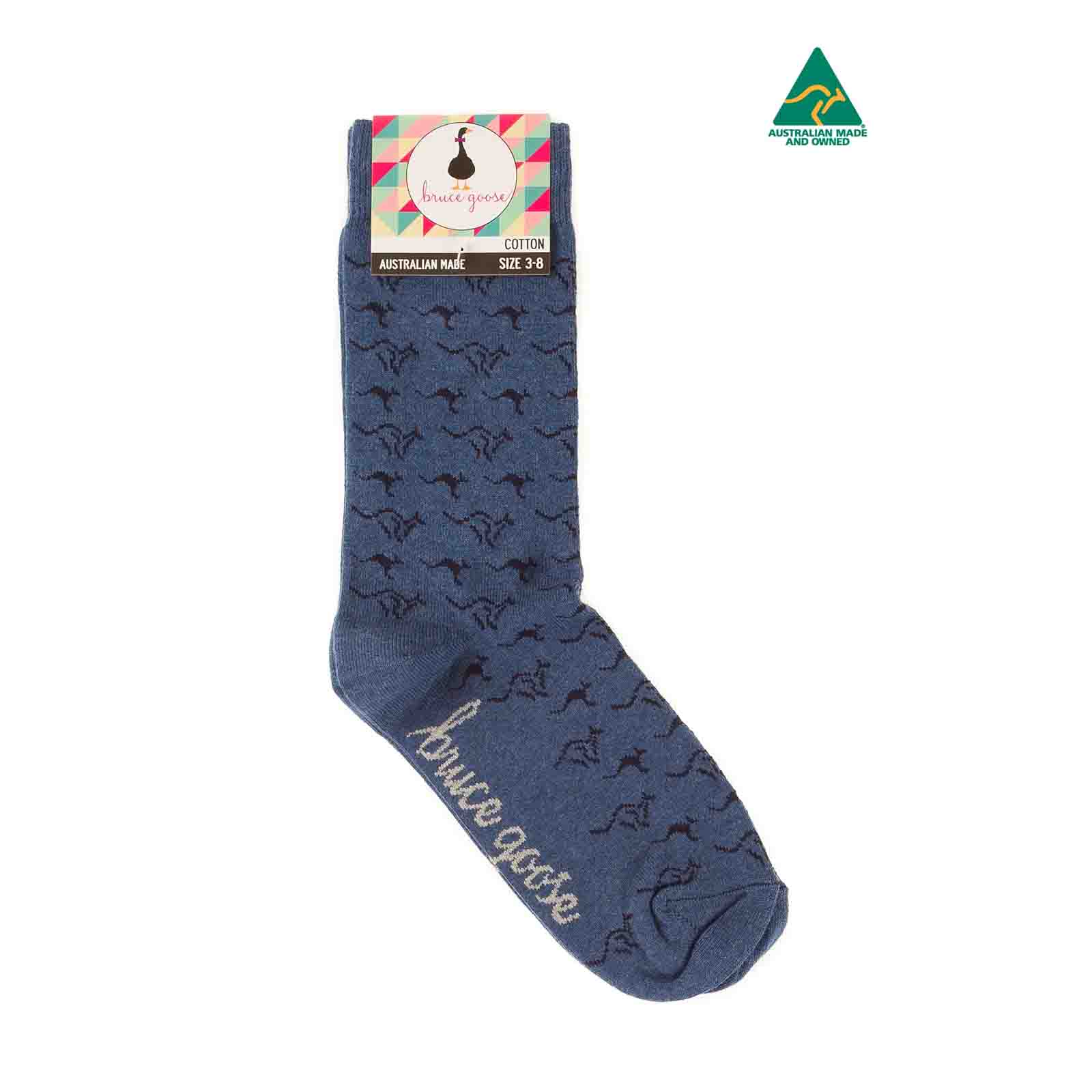 Socks-Kangaroo-Band-Denim-Marl-3-8-Single