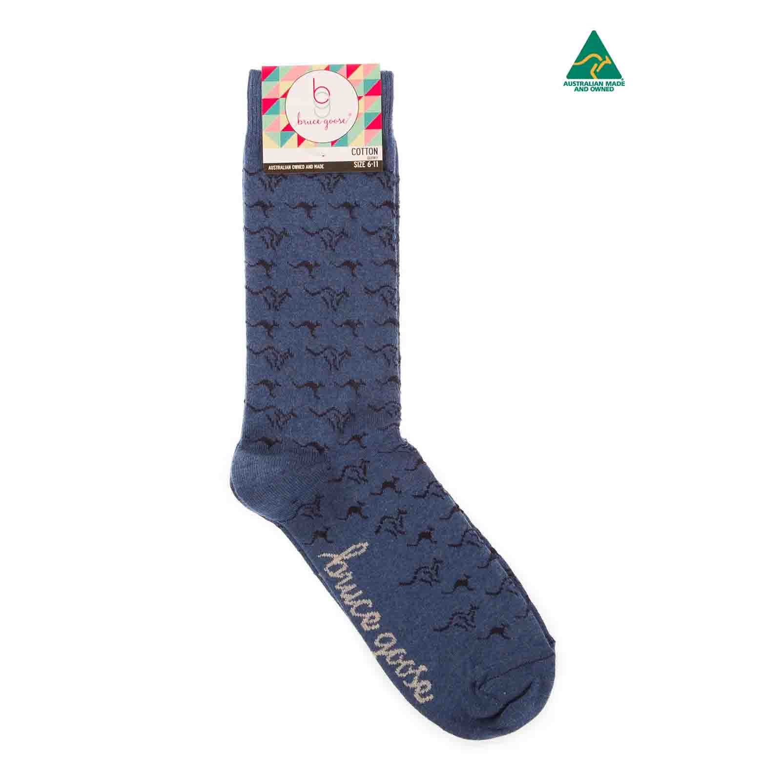 Socks-Kangaroo-Band-Denim-Marl-6-11-Single