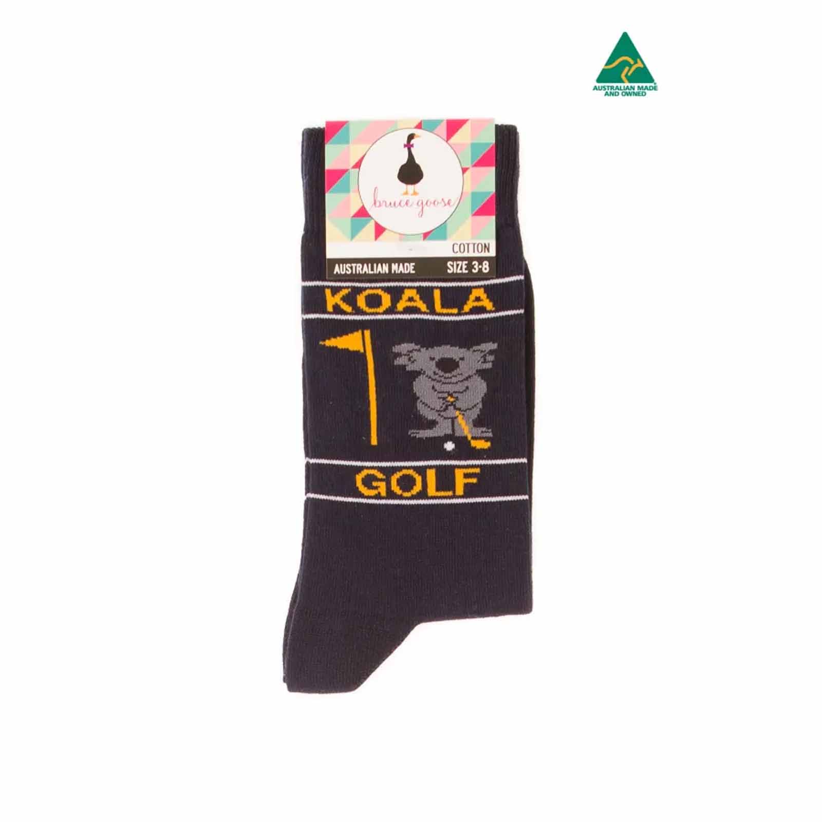 Socks-Koala-Golf-Navy-3-8-Front