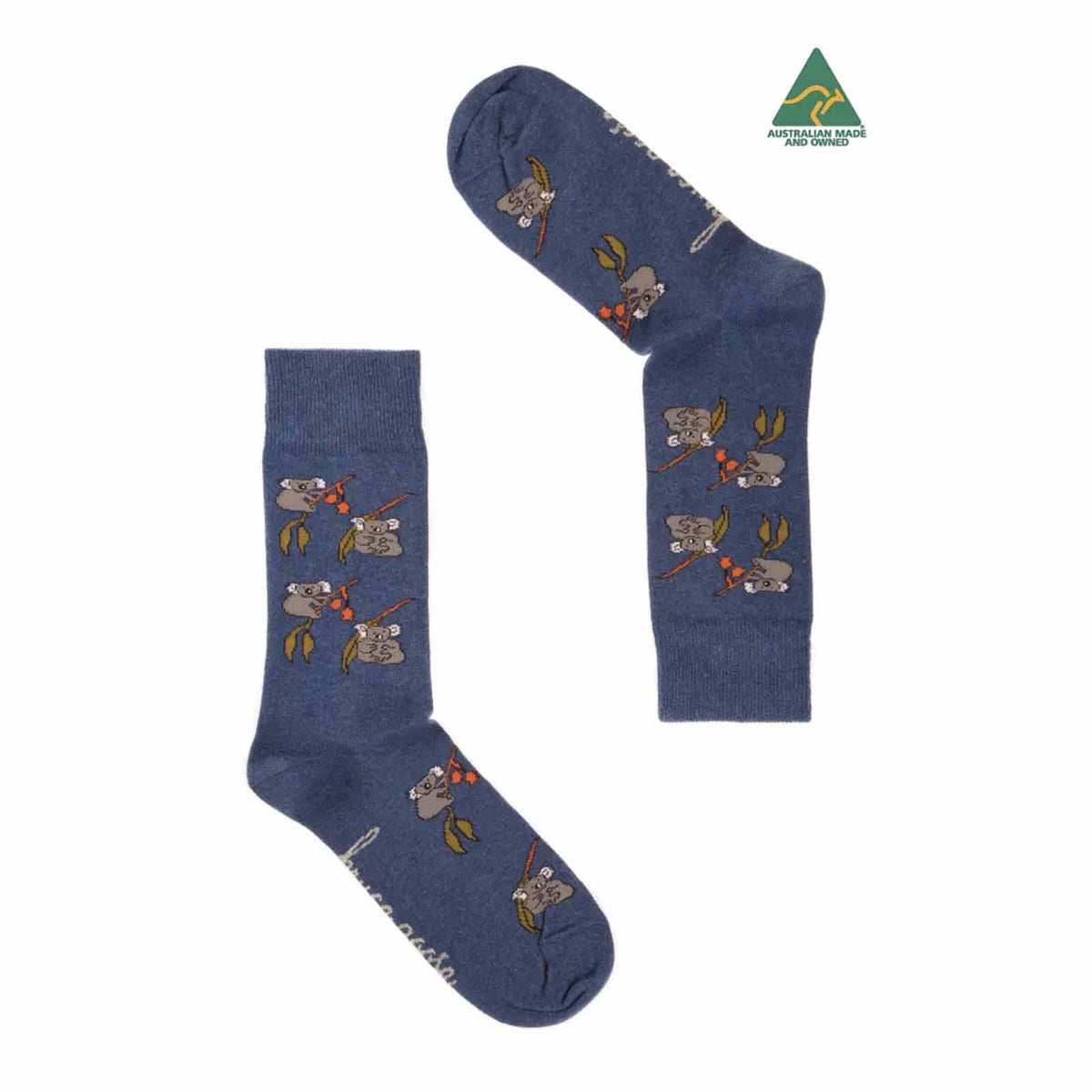 Socks Mens Koala Eucalyptus Denim Marl – travellershop.com.au