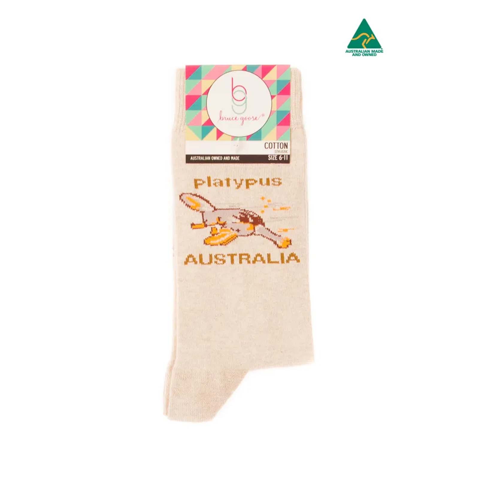 Socks-Platypus-Oat-6-11-Front