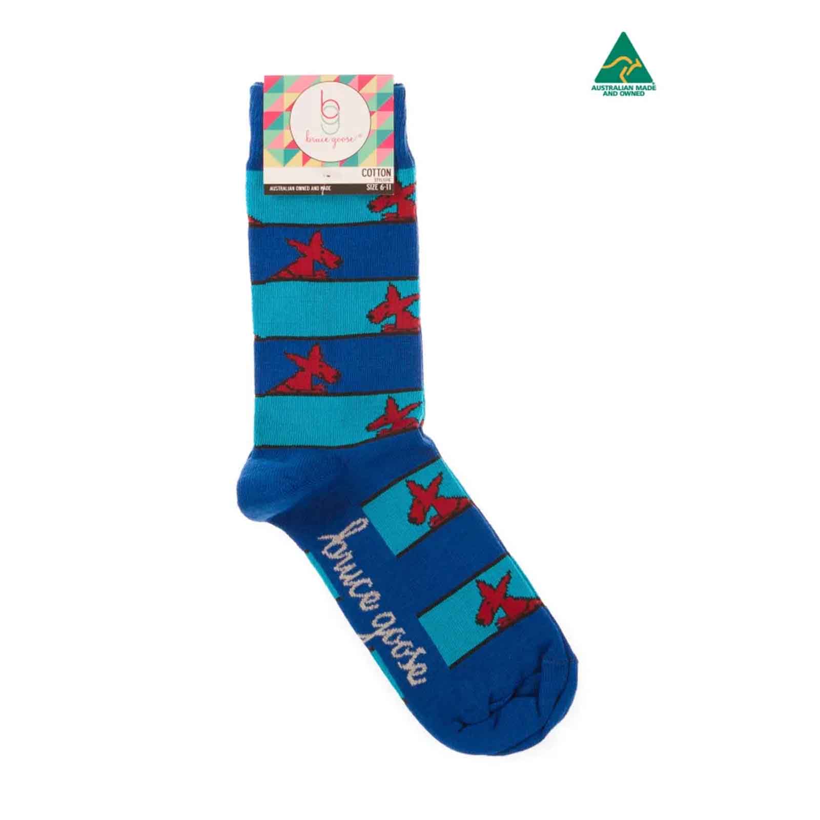 Socks-Stripey-Kangaroo-Blue-6-11-Single