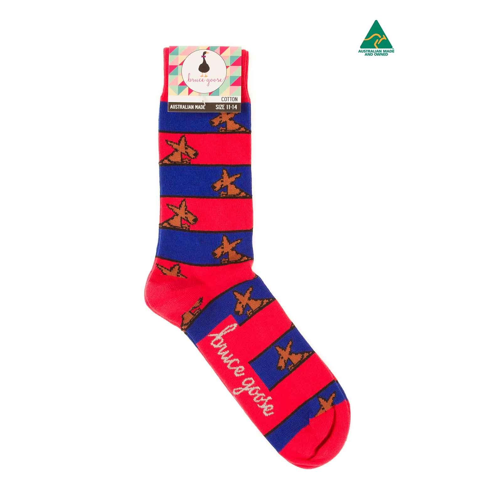 Socks-Stripey-Kangaroo-Red-11-14-Single