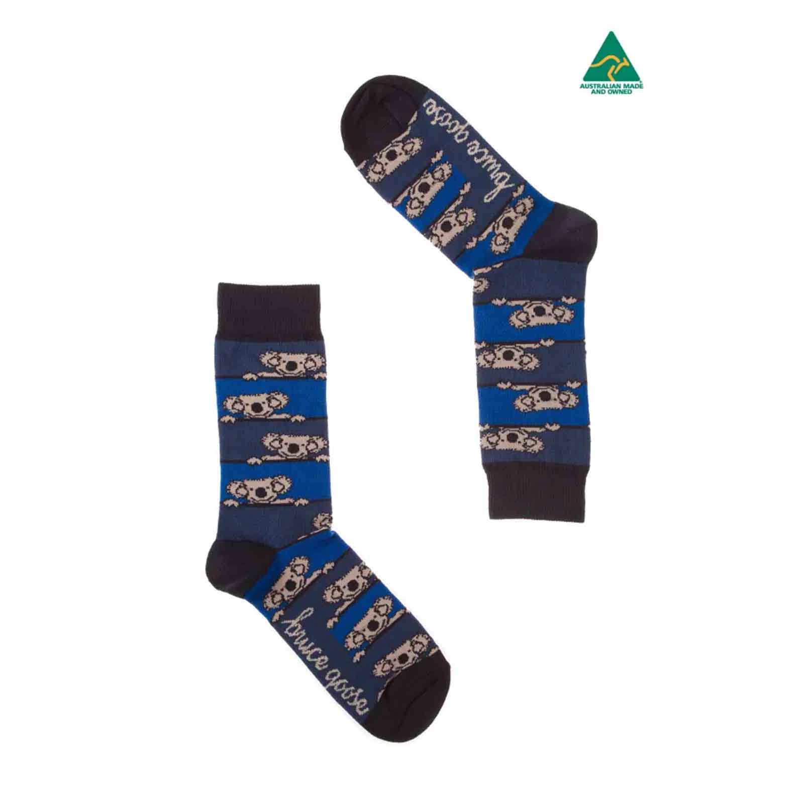 Socks-Stripey-Koala-Navy-6-11-Pair