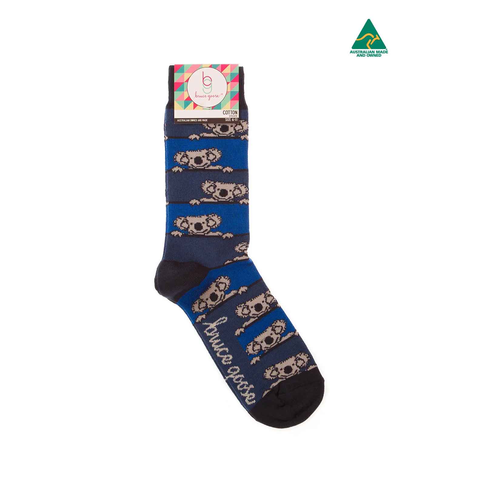 Socks-Stripey-Koala-Navy-6-11-Single