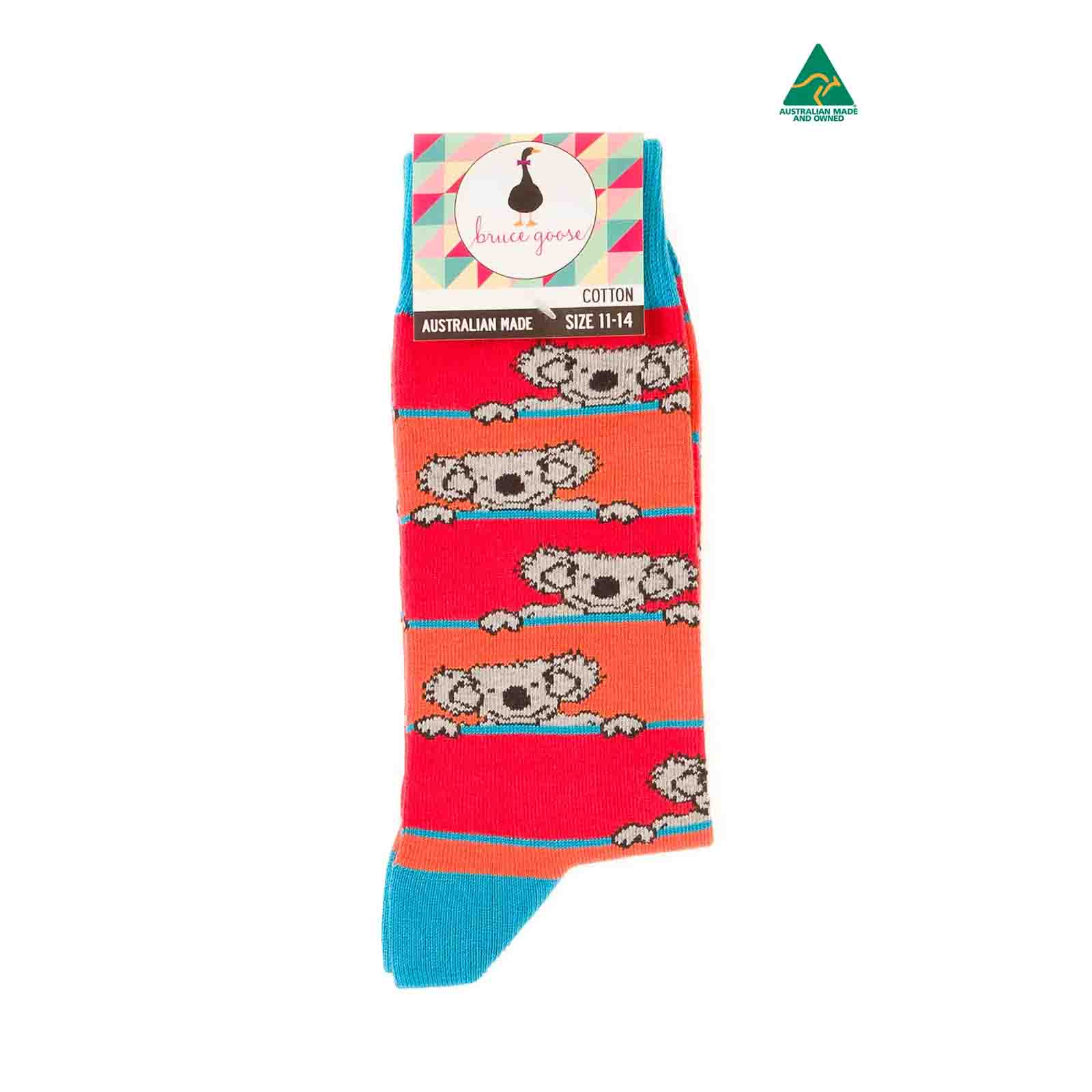 Socks-Stripey-Koala-Orange-11-14-Front