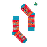 Socks-Stripey-Koala-Orange-6-11-Pair