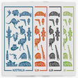 Tea-Towel-Aussie-Animal-Icons-Coloured