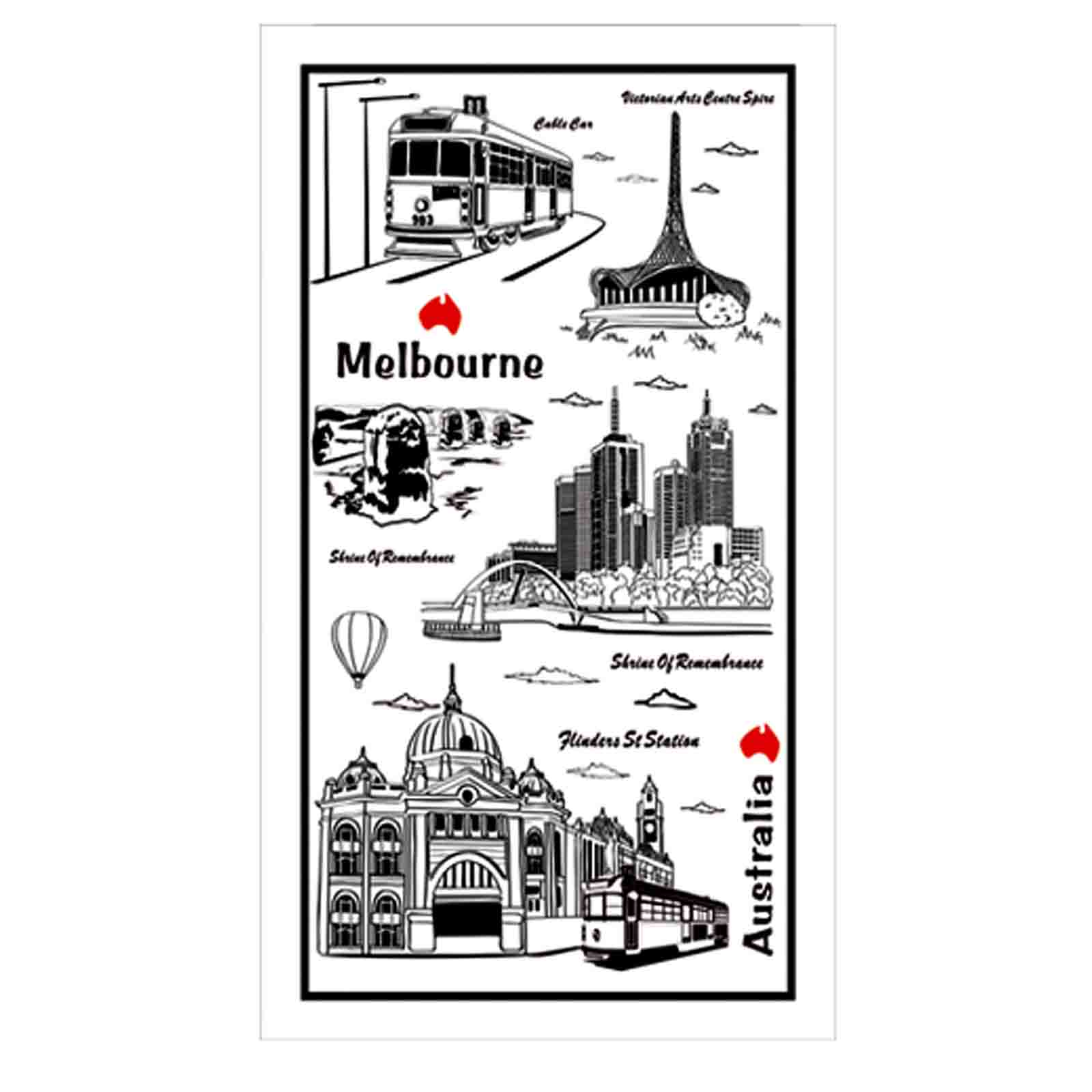 Tea-Towel-Melbourne-Outlines