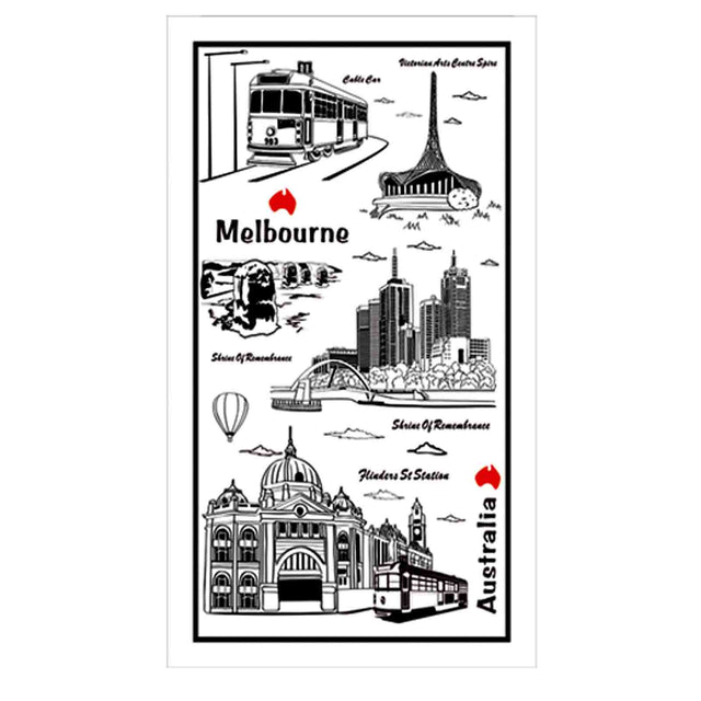 Tea-Towel-Melbourne-Outlines