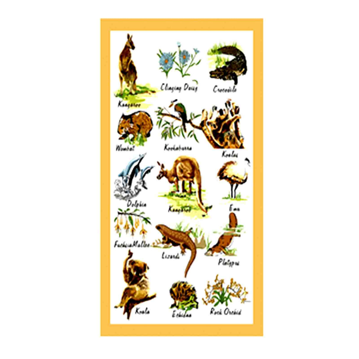 Tea-Towel-White-Animals