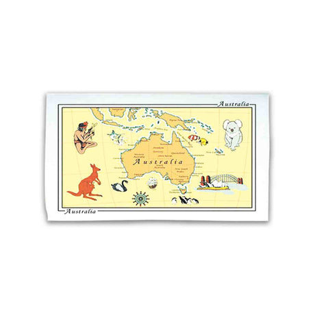 Tea-Towel-Yellow-Aus-Map