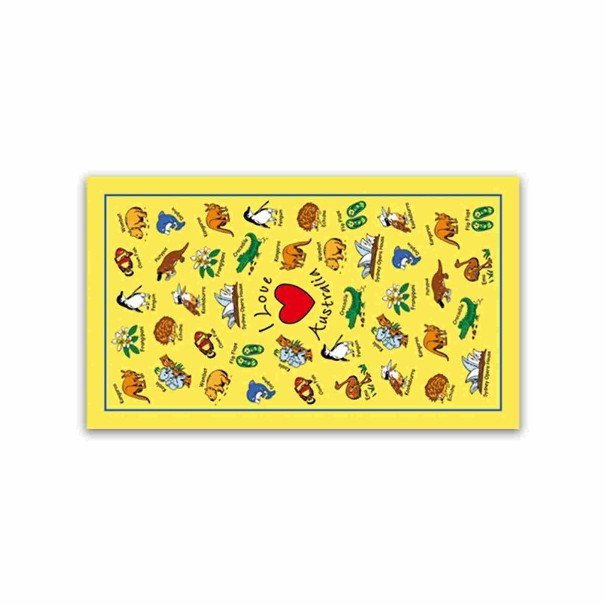 Tea-Towel-Yellow-I-Love-Aus