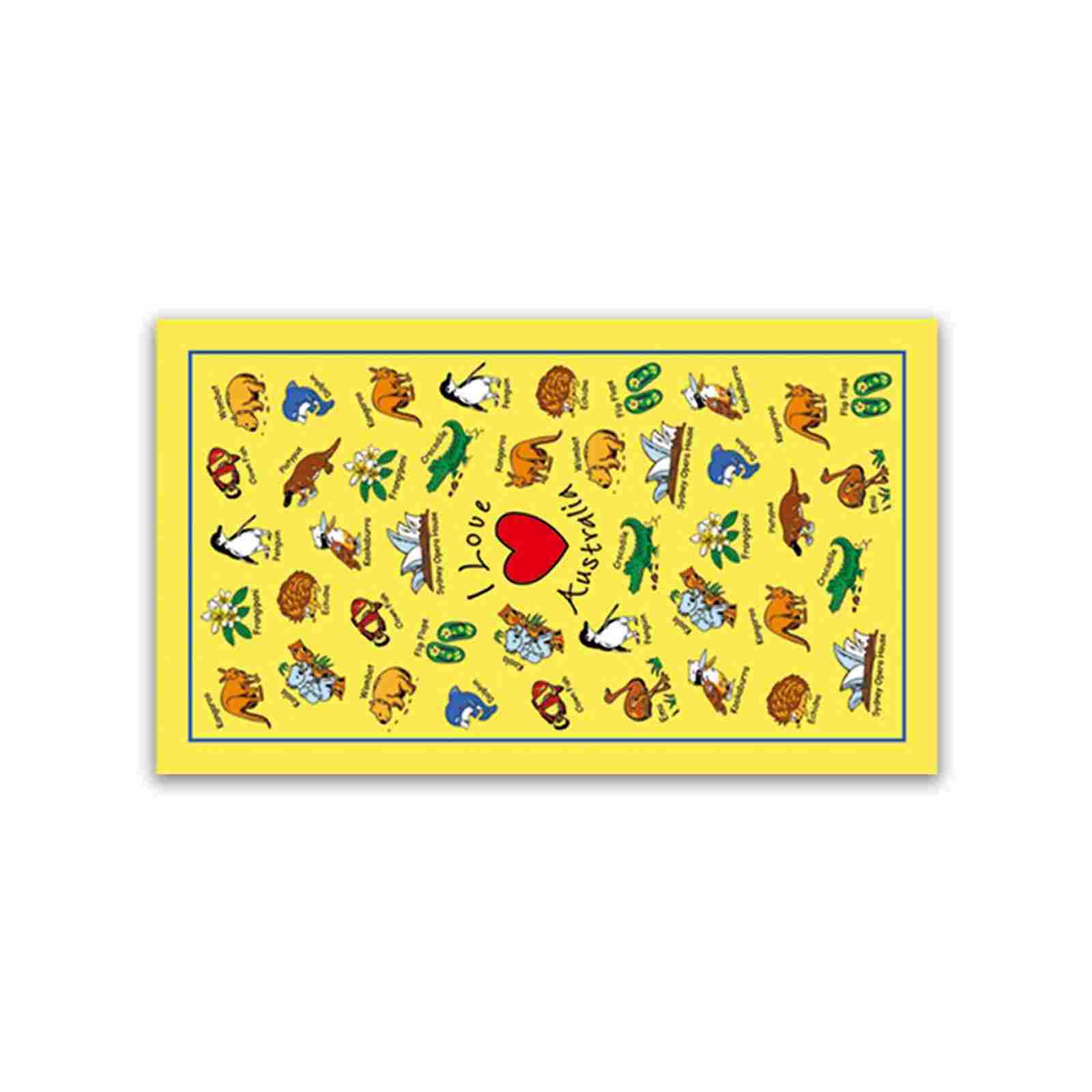 Tea-Towel-Yellow-I-Love-Aus
