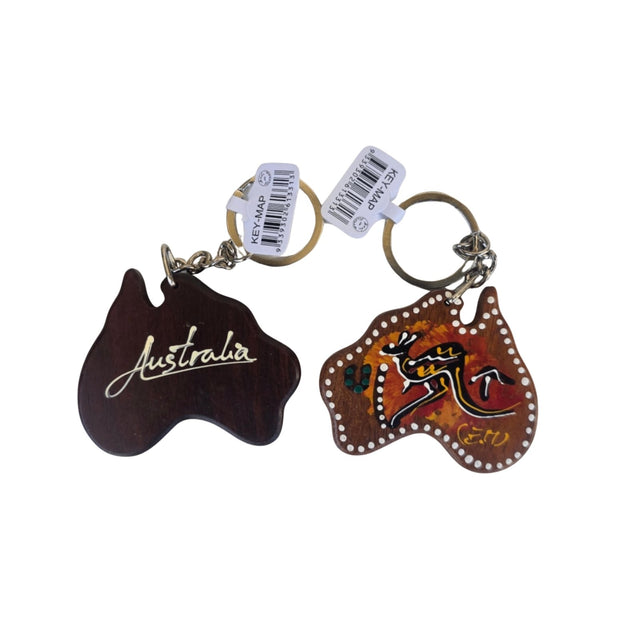 Timber-Keychain-Aus-Map