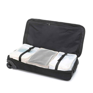 Tosca-70cm-Split-Duffel-Wheel-Bag-Black-Open