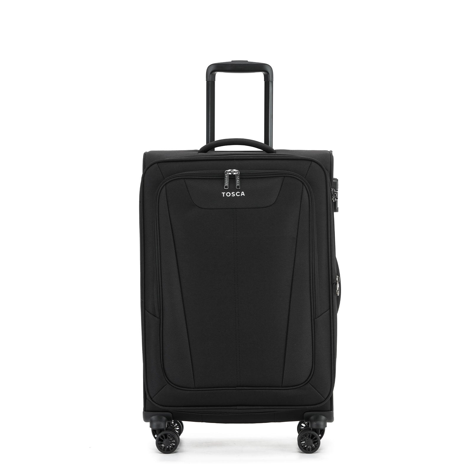 Tosca-Altitude-4w-66cm-Medium-Suitcase-Black-Front