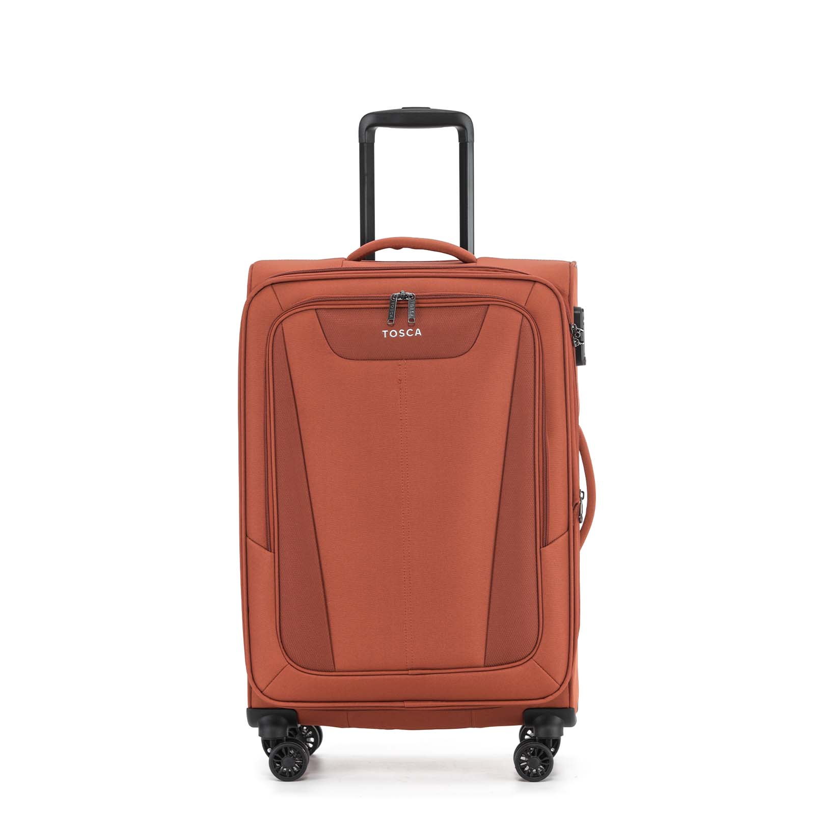 Tosca-Altitude-4w-66cm-Medium-Suitcase-Rust-Front