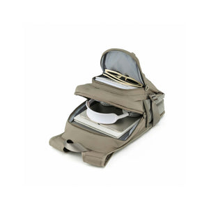 Tosca-Anti-Theft-25-Backpack-Layered-Taupe-Open