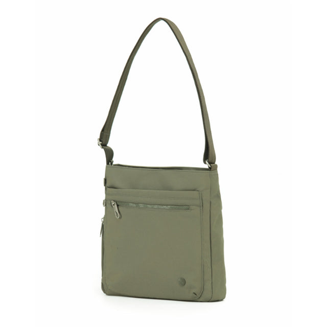 Tosca-Anti-Theft-25-Shoulder-Bag-Large-Khaki-Front