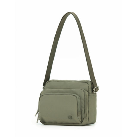 Tosca-Anti-Theft-25-Shoulder-Bag-Layered-Medium-Khaki-Front