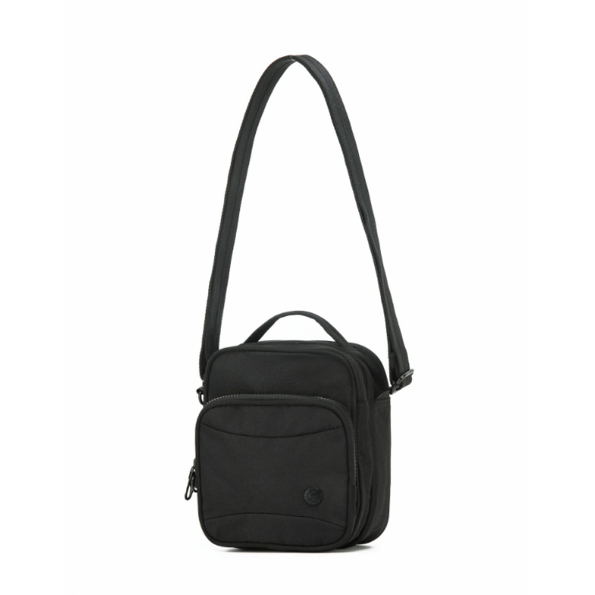 Tosca-Anti-Theft-25-Shoulder-Bag-Layered-Small-Black-Front