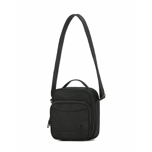 Tosca-Anti-Theft-25-Shoulder-Bag-Layered-Small-Black-Front